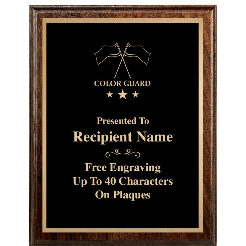 7"X9" WALNUT WOOD PLAQUE