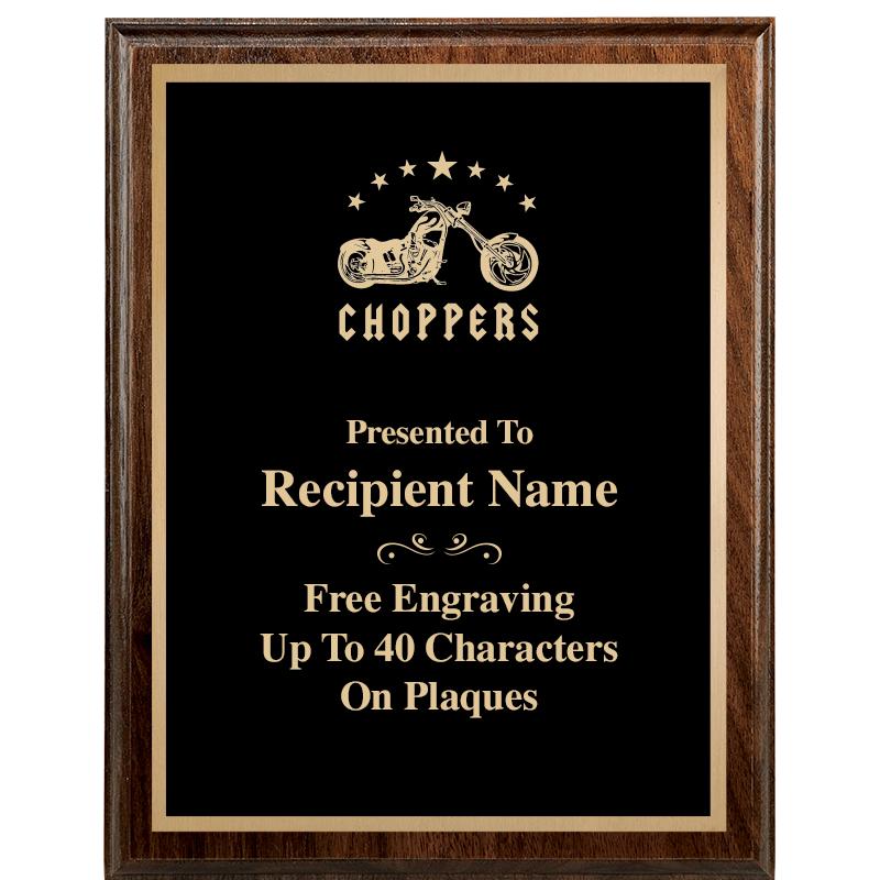 7"X9" WALNUT WOOD PLAQUE