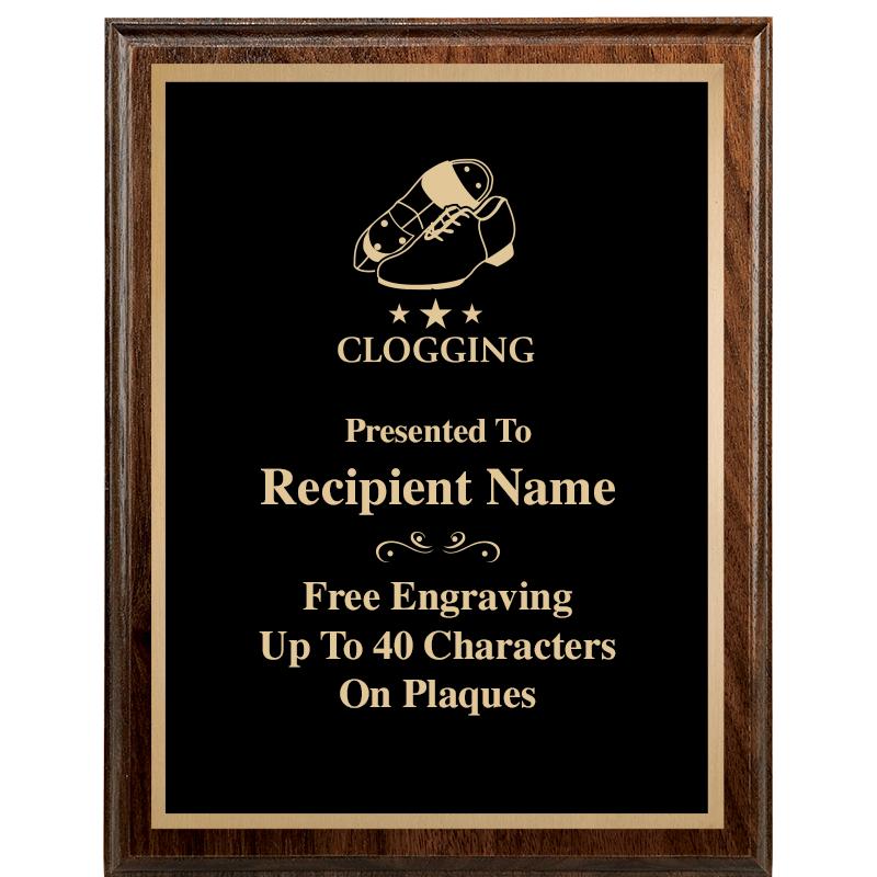 7"X9" WALNUT WOOD PLAQUE