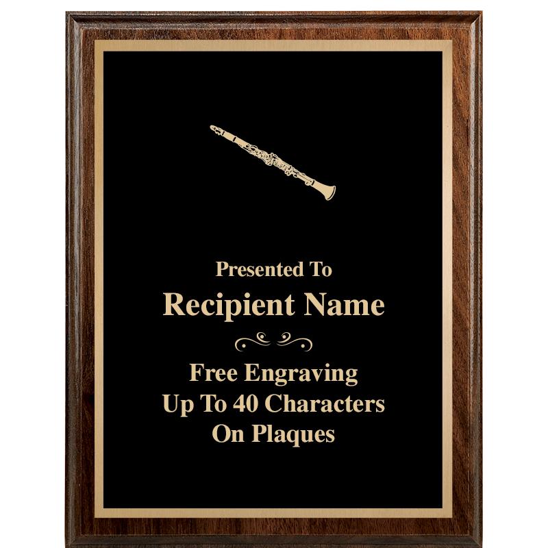 7"X9" WALNUT WOOD PLAQUE