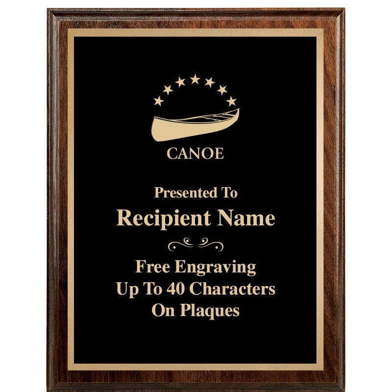 7"X9" WALNUT WOOD PLAQUE