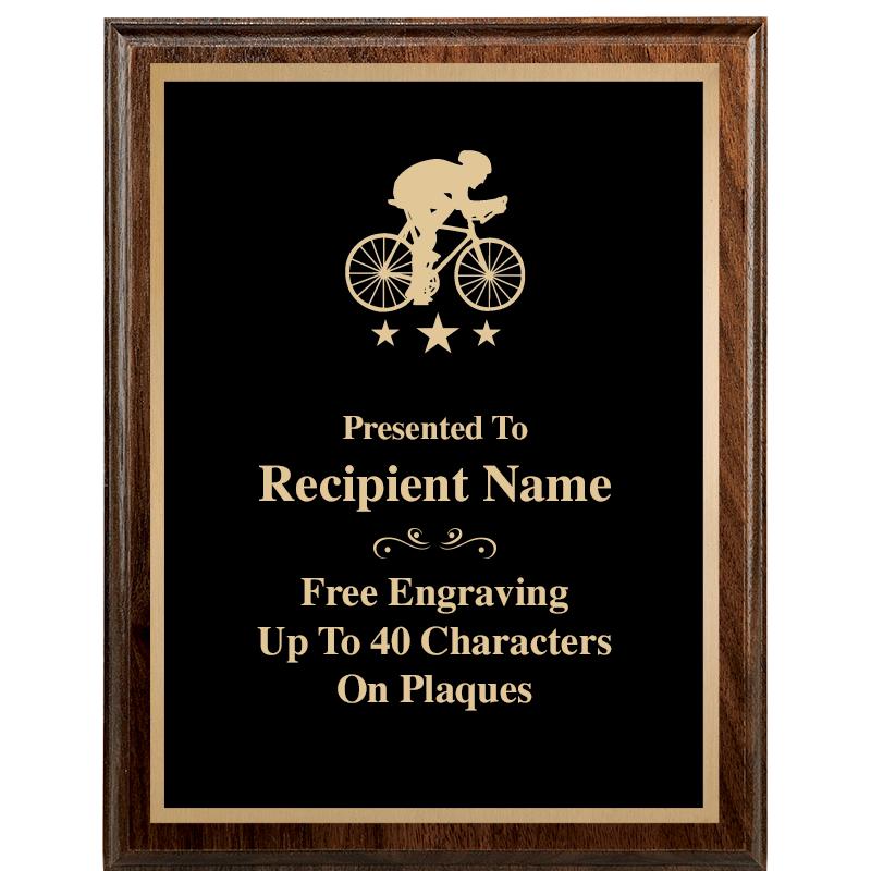 7"X9" WALNUT WOOD PLAQUE