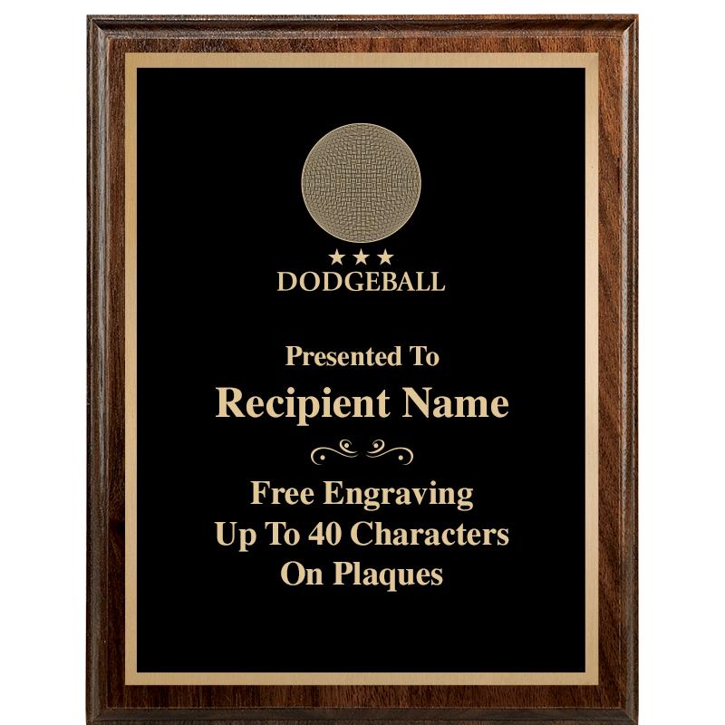 7"X9" WALNUT WOOD PLAQUE