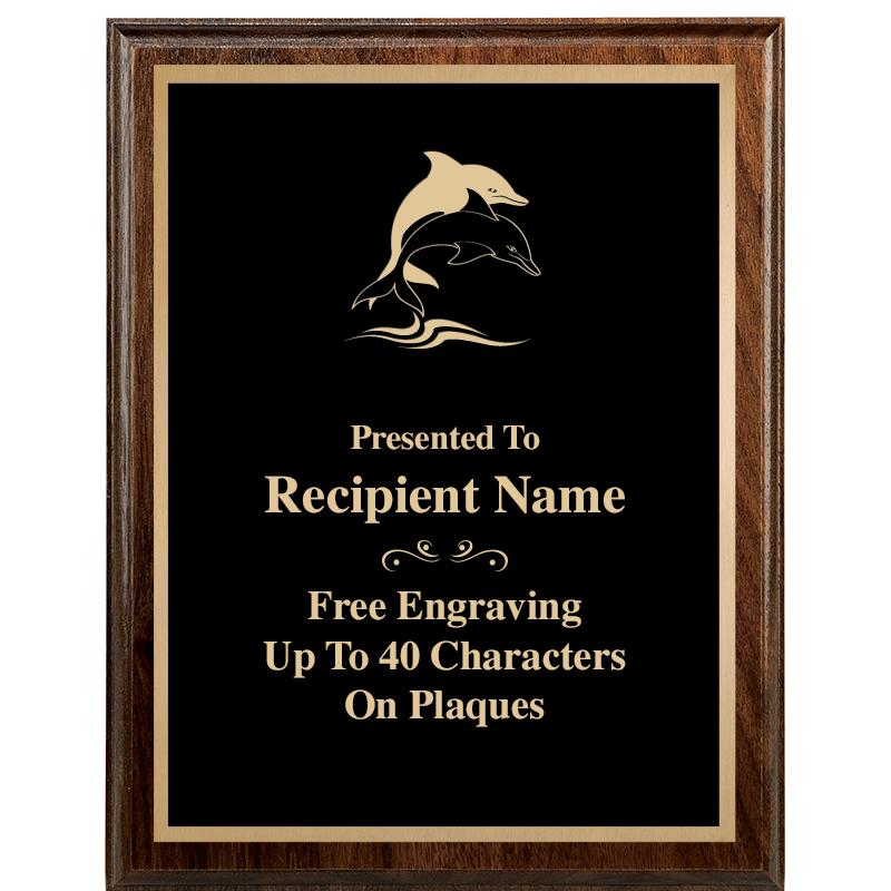 7"X9" WALNUT WOOD PLAQUE