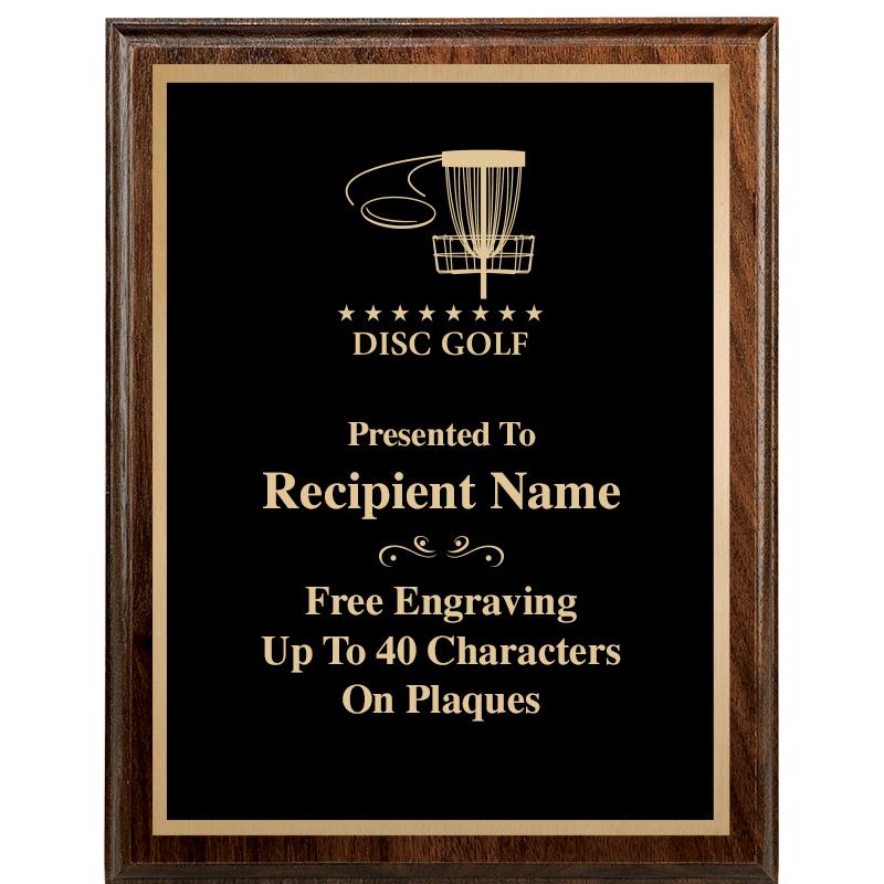 7"X9" WALNUT WOOD PLAQUE