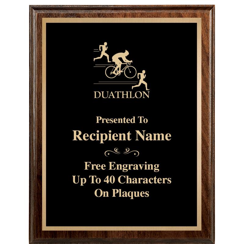 7"X9" WALNUT WOOD PLAQUE