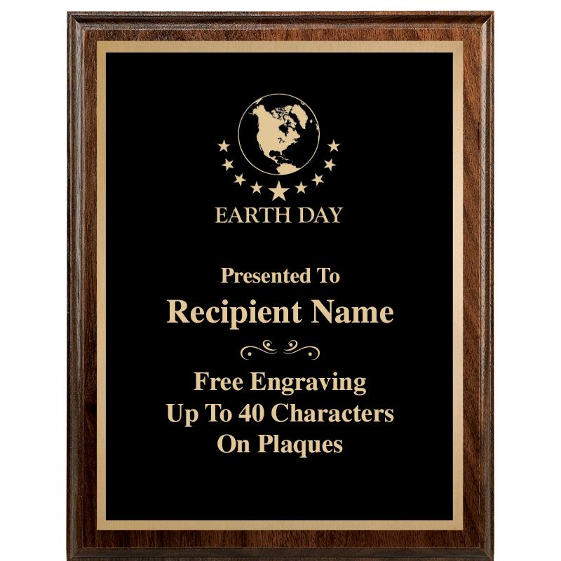 7"X9" WALNUT WOOD PLAQUE