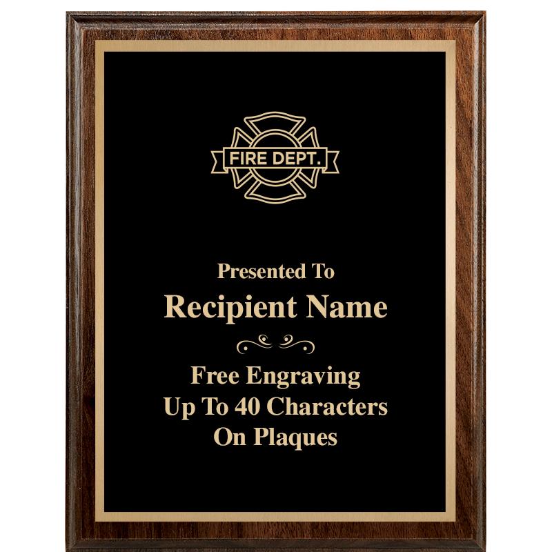 7"X9" WALNUT WOOD PLAQUE