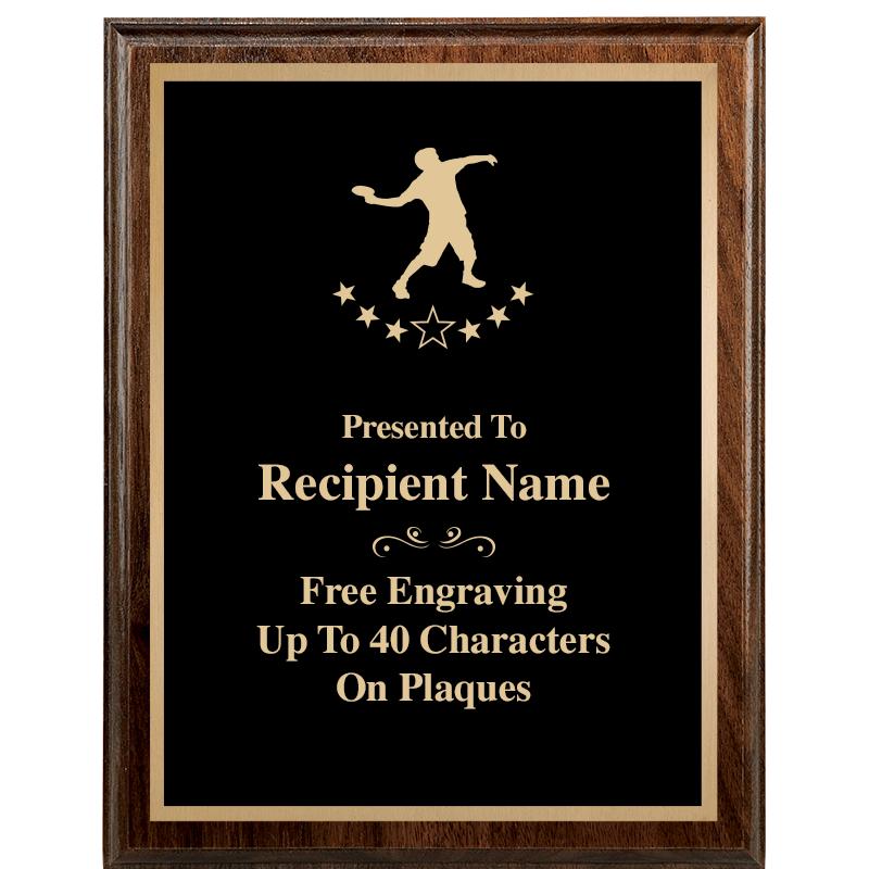 7"X9" WALNUT WOOD PLAQUE