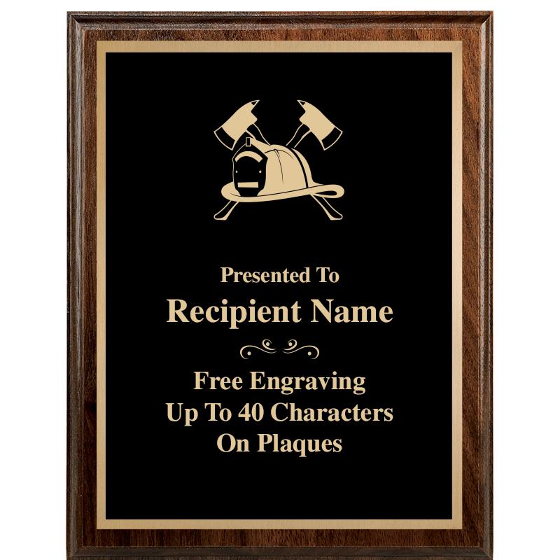 7"X9" WALNUT WOOD PLAQUE