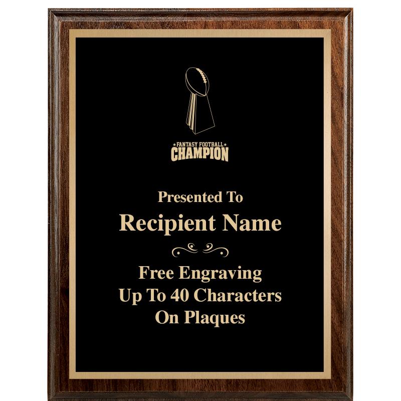 7"X9" WALNUT WOOD PLAQUE