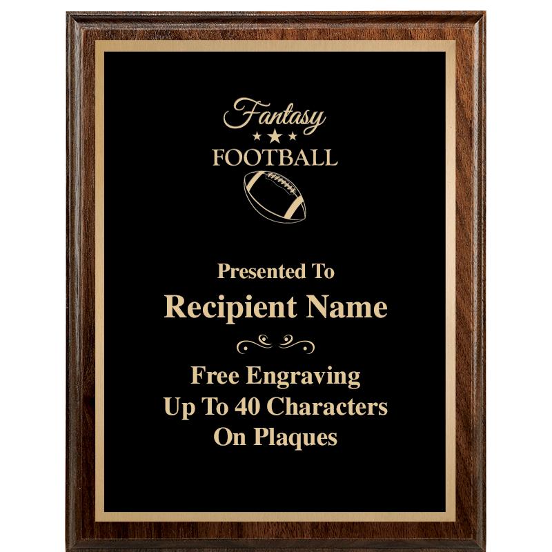 7"X9" WALNUT WOOD PLAQUE