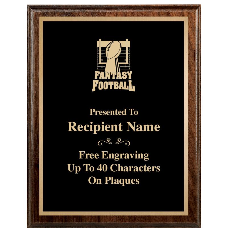 7"X9" WALNUT WOOD PLAQUE