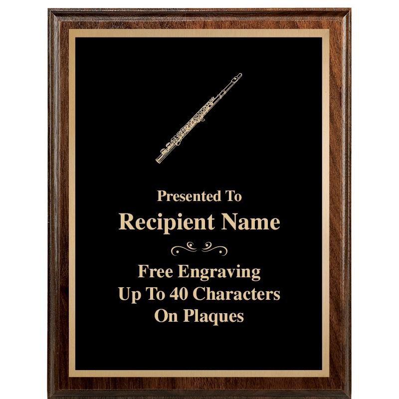 7"X9" WALNUT WOOD PLAQUE