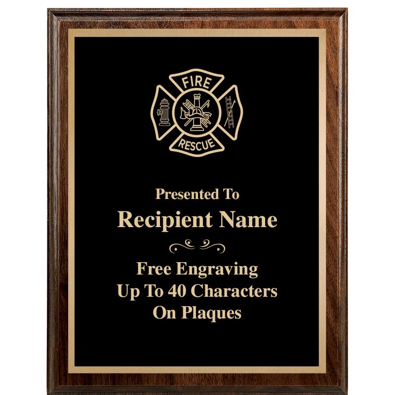 7"X9" WALNUT WOOD PLAQUE