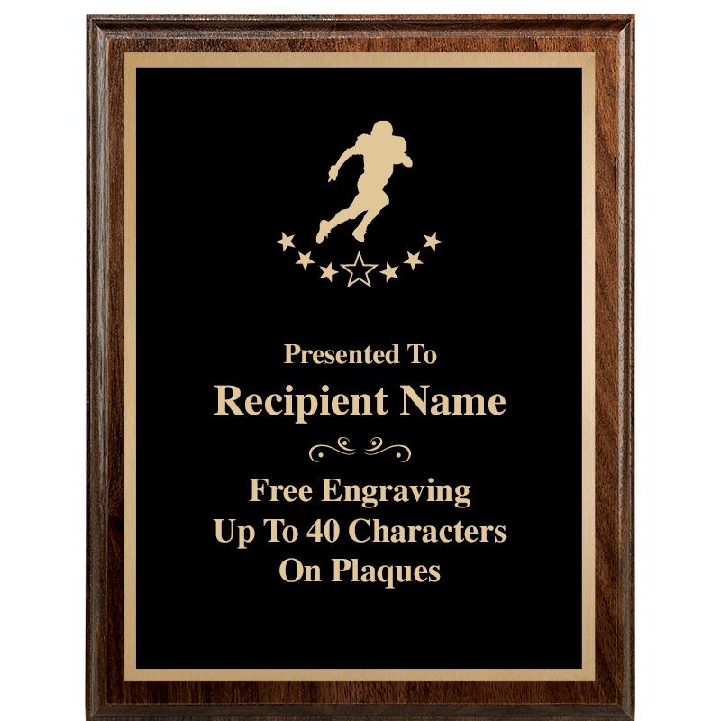 7"X9" WALNUT WOOD PLAQUE