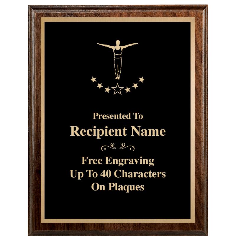 7"X9" WALNUT WOOD PLAQUE