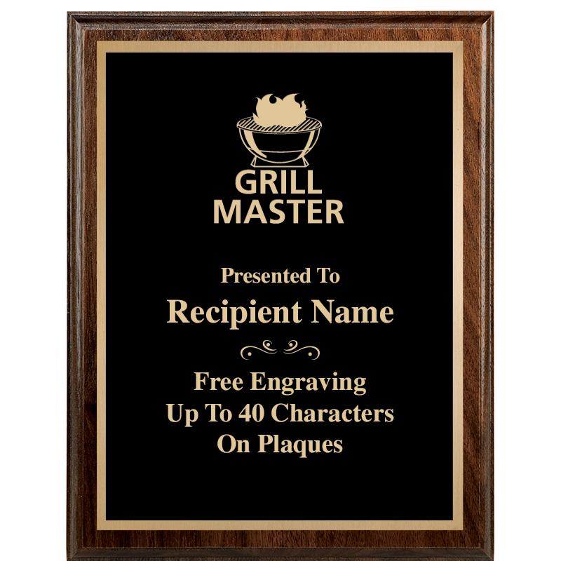 7"X9" WALNUT WOOD PLAQUE