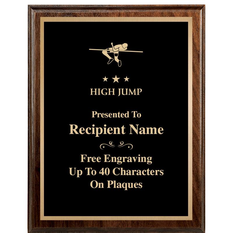 7"X9" WALNUT WOOD PLAQUE