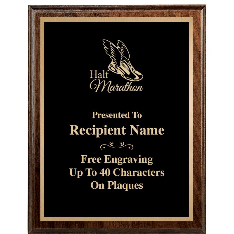 7"X9" WALNUT WOOD PLAQUE