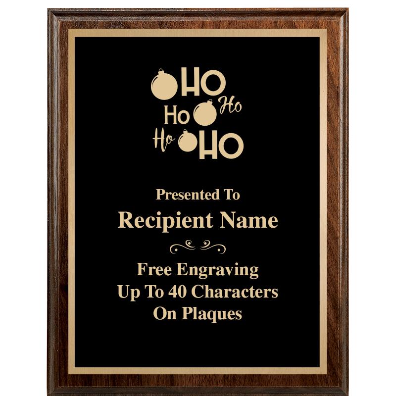 7"X9" WALNUT WOOD PLAQUE