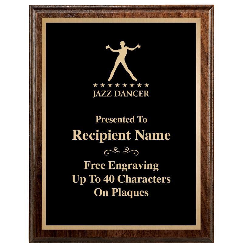 7"X9" WALNUT WOOD PLAQUE