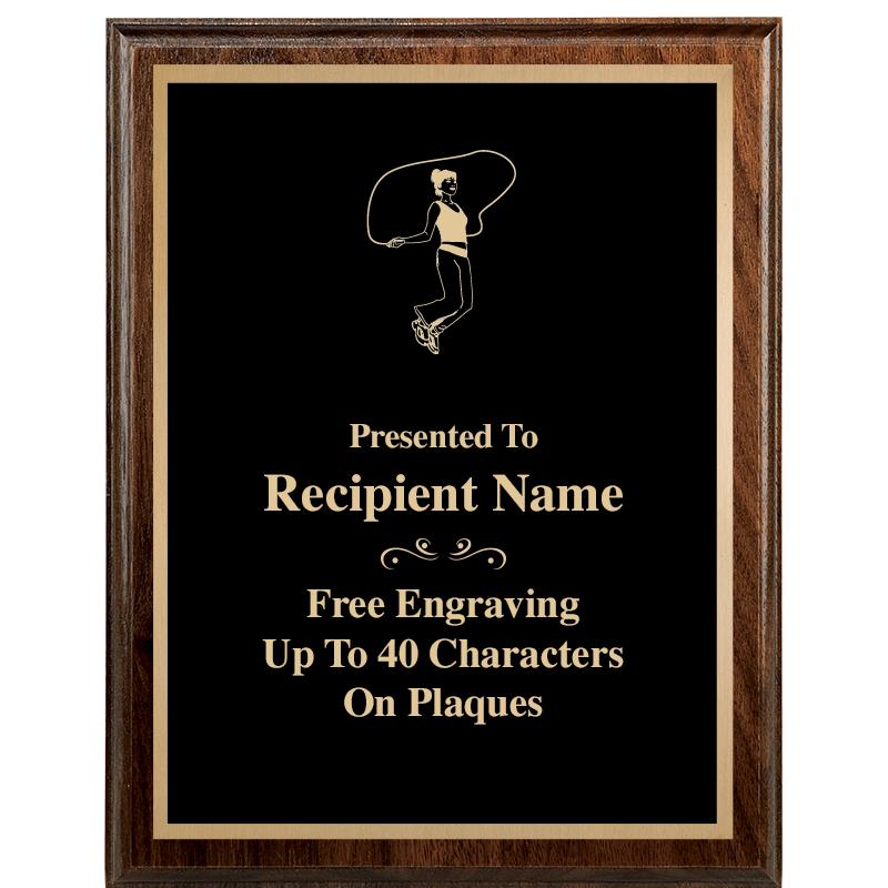 7"X9" WALNUT WOOD PLAQUE