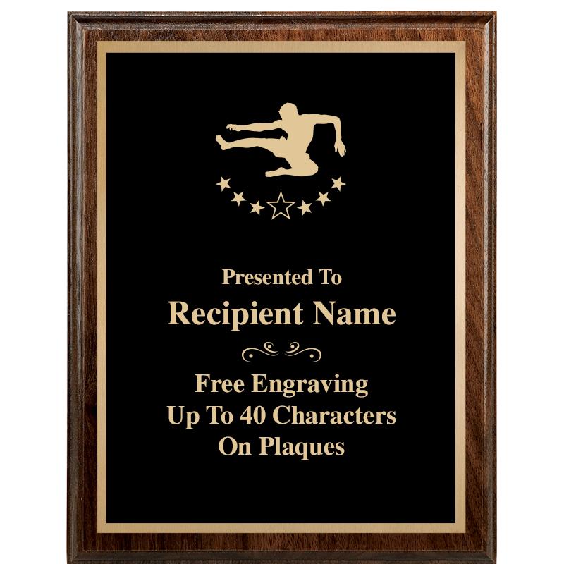 7"X9" WALNUT WOOD PLAQUE