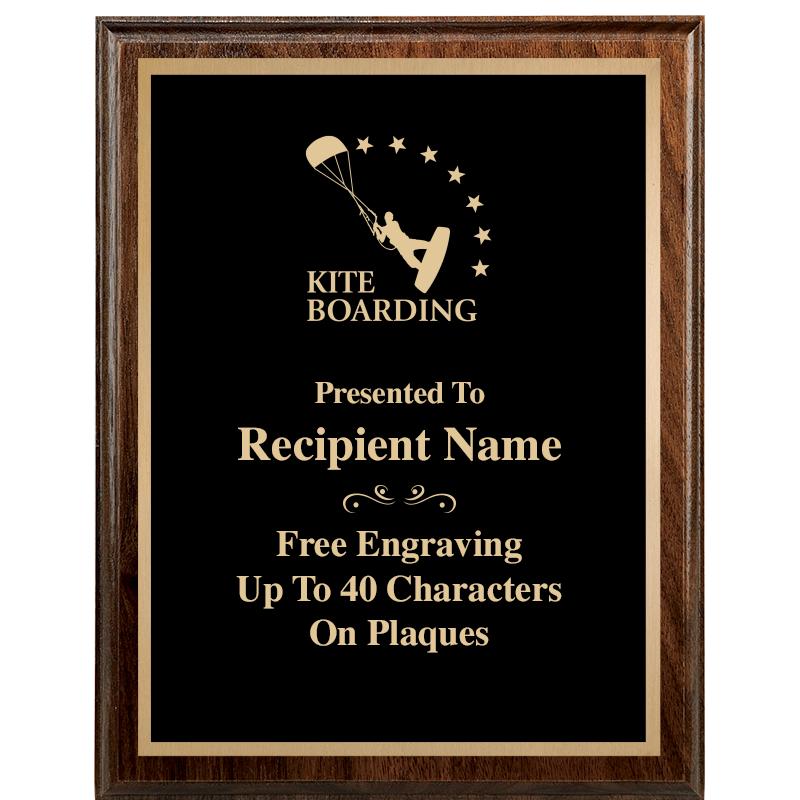 7"X9" WALNUT WOOD PLAQUE