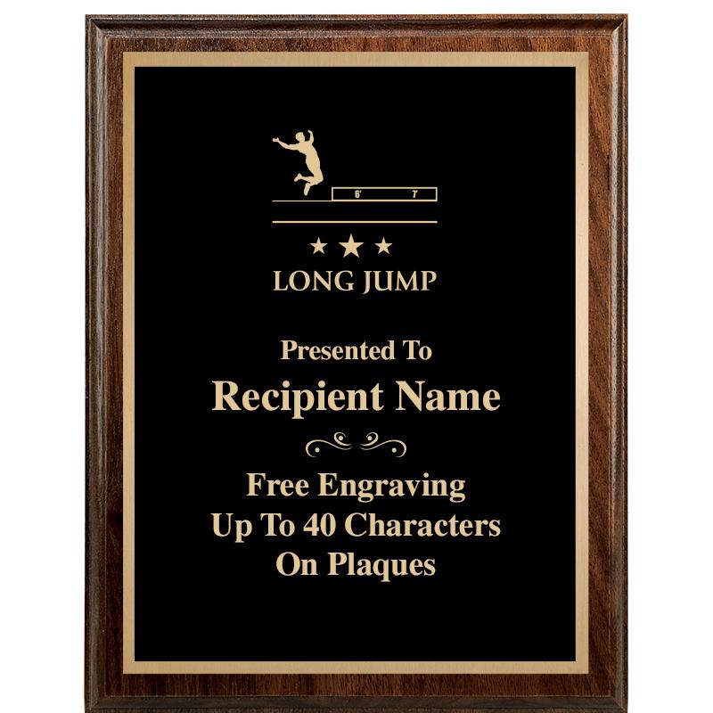 7"X9" WALNUT WOOD PLAQUE