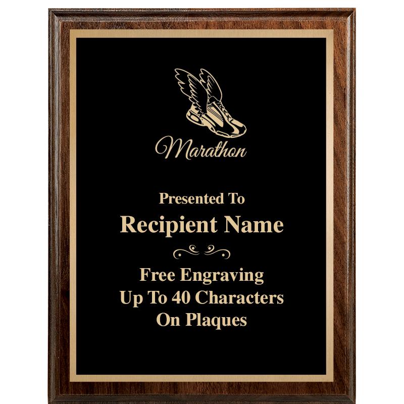 7"X9" WALNUT WOOD PLAQUE