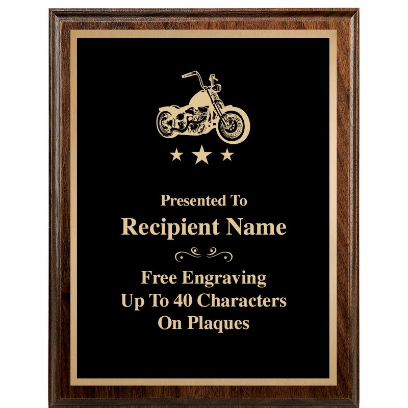 7"X9" WALNUT WOOD PLAQUE