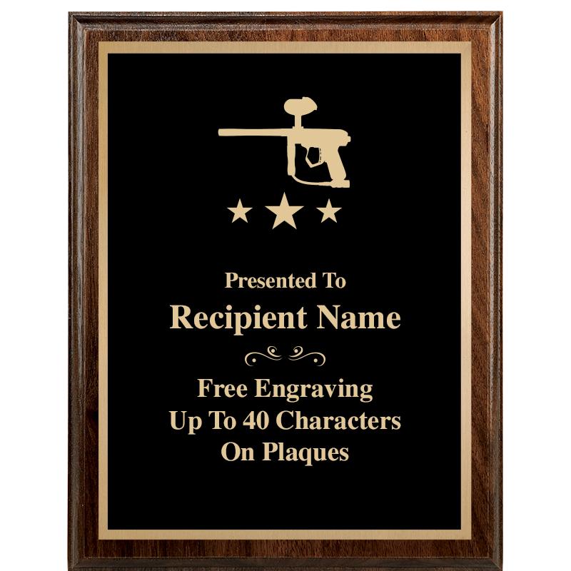 7"X9" WALNUT WOOD PLAQUE