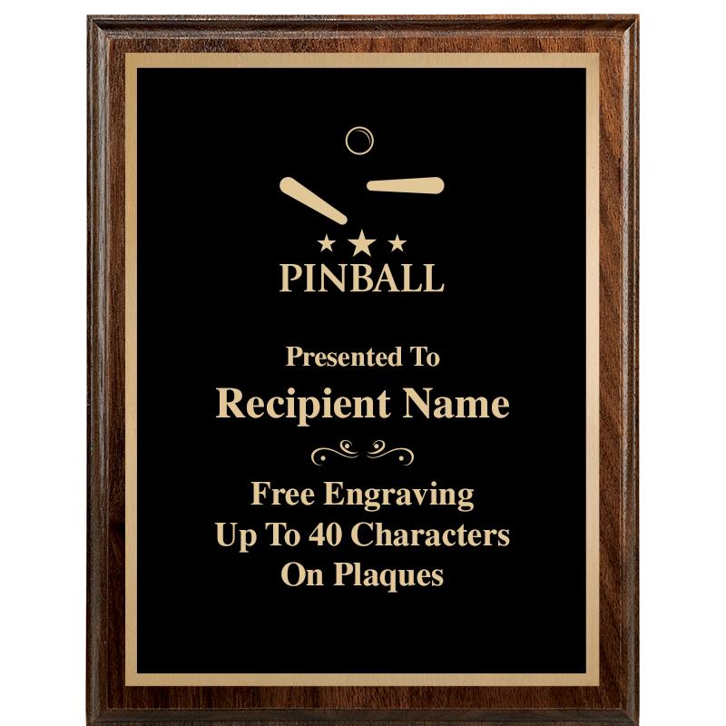 7"X9" WALNUT WOOD PLAQUE