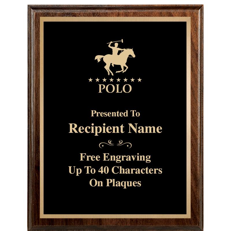 7"X9" WALNUT WOOD PLAQUE
