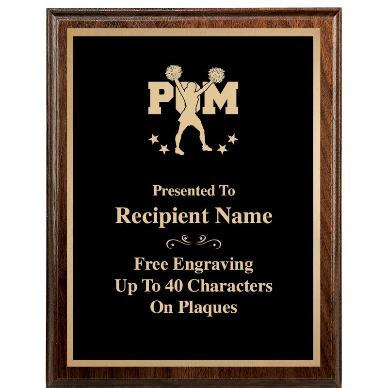 7"X9" WALNUT WOOD PLAQUE