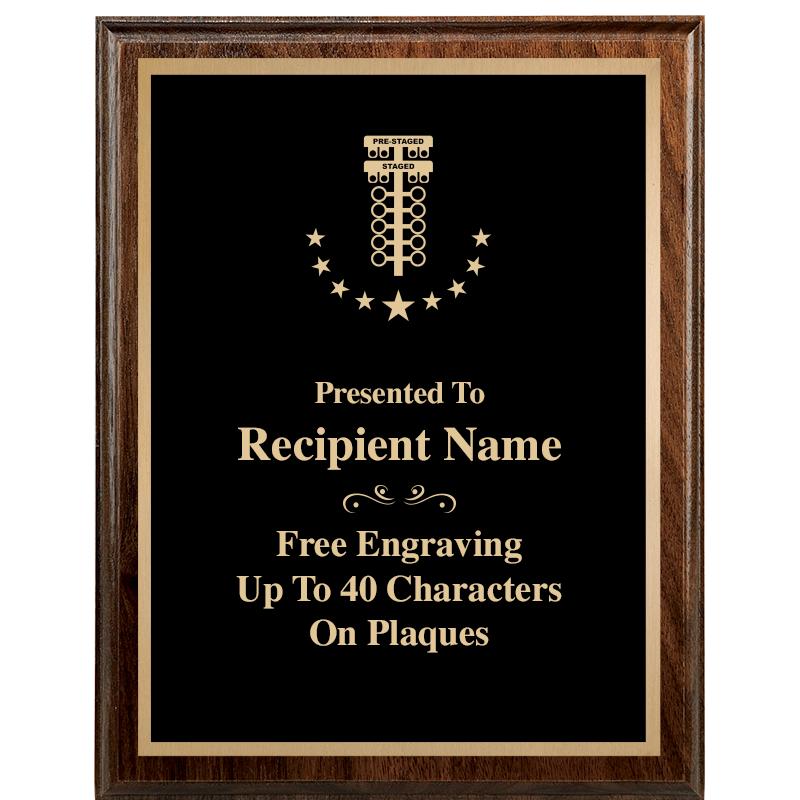 7"X9" WALNUT WOOD PLAQUE