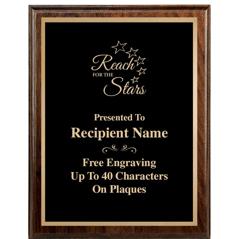 7"X9" WALNUT WOOD PLAQUE