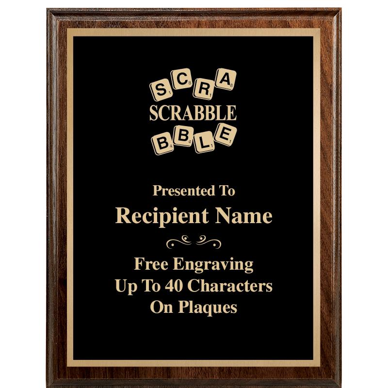 7"X9" WALNUT WOOD PLAQUE