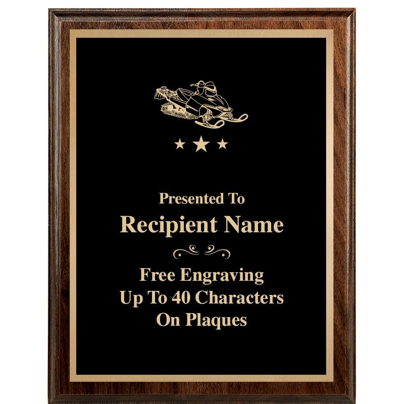 7"X9" WALNUT WOOD PLAQUE