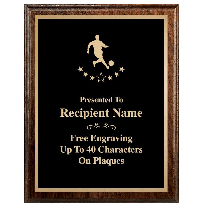 7"X9" WALNUT WOOD PLAQUE