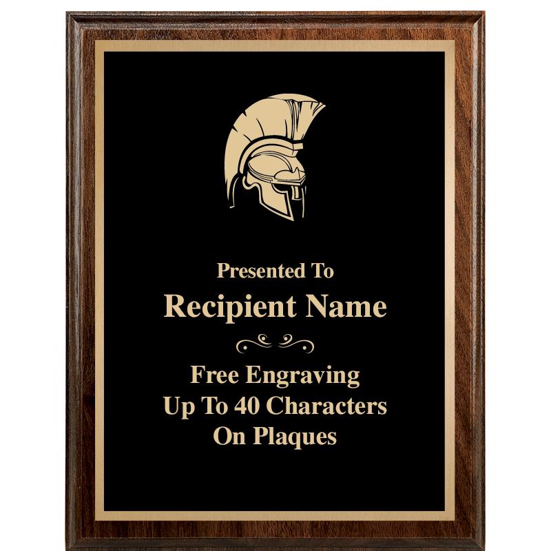 7"X9" WALNUT WOOD PLAQUE