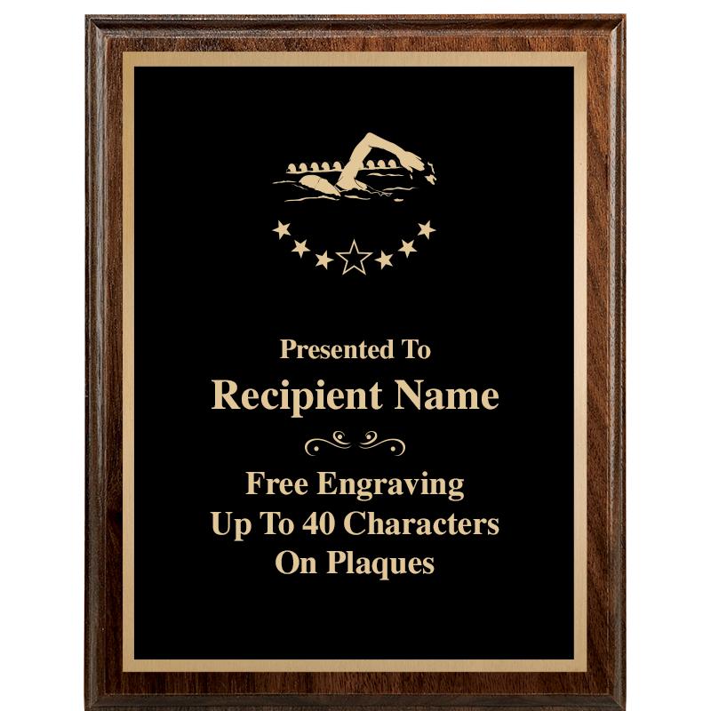 7"X9" WALNUT WOOD PLAQUE