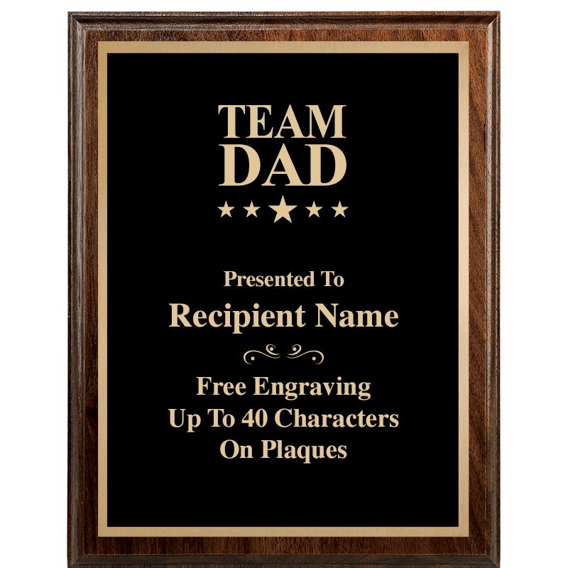 7"X9" WALNUT WOOD PLAQUE