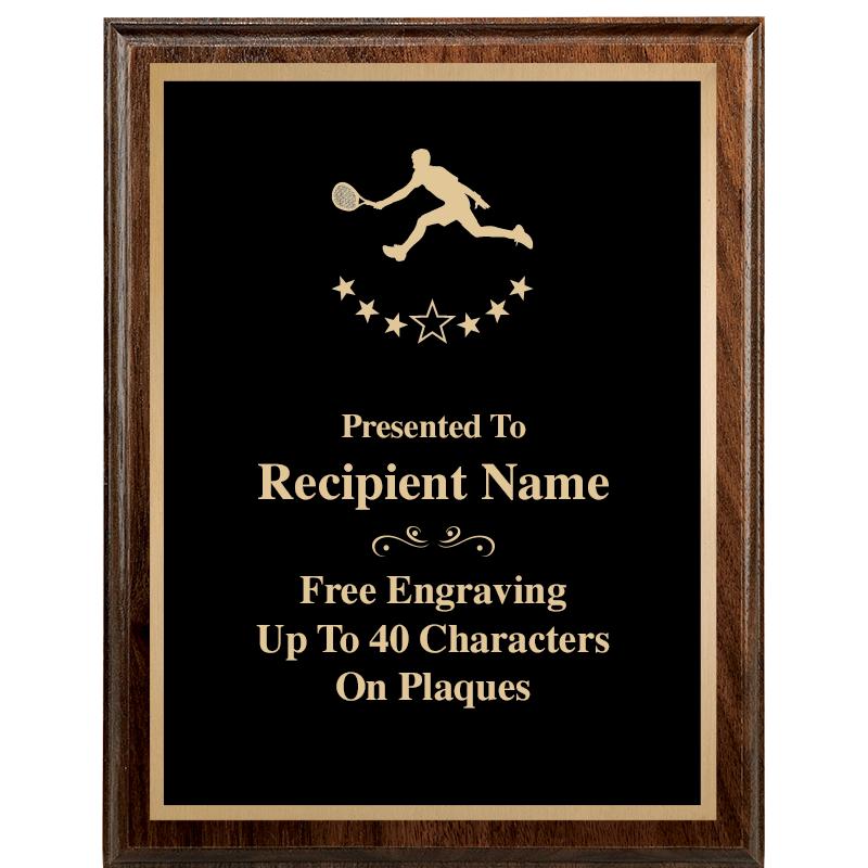 7"X9" WALNUT WOOD PLAQUE