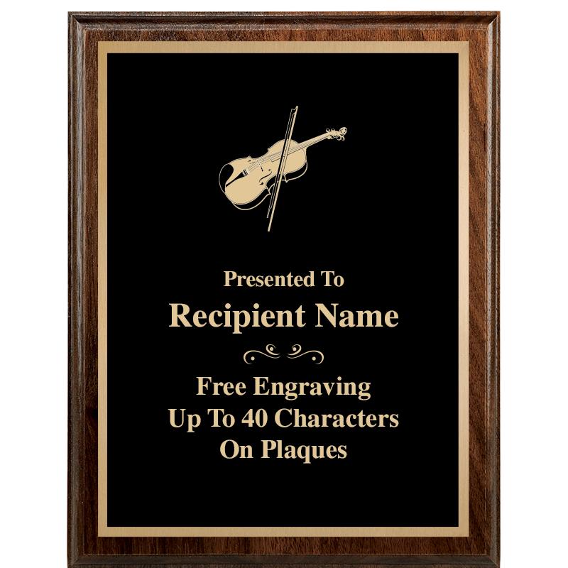 7"X9" WALNUT WOOD PLAQUE