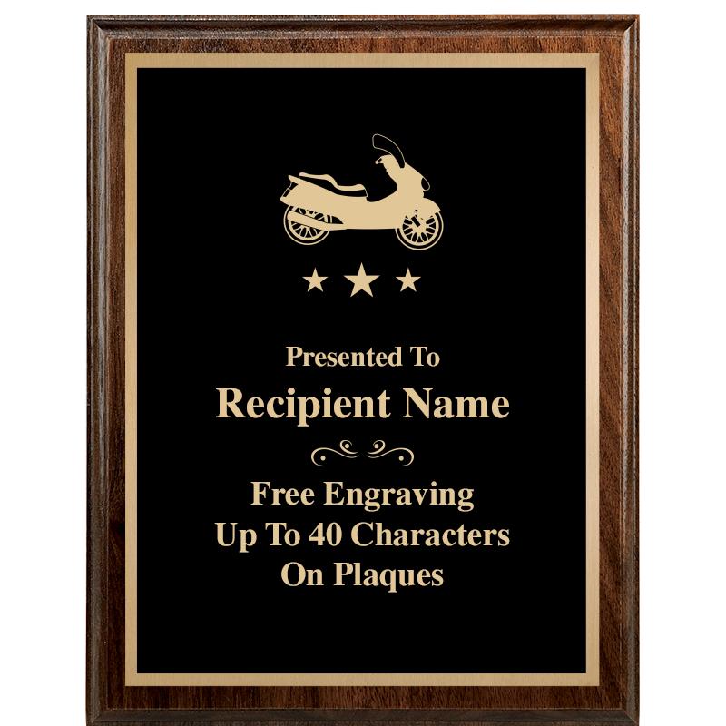 7"X9" WALNUT WOOD PLAQUE