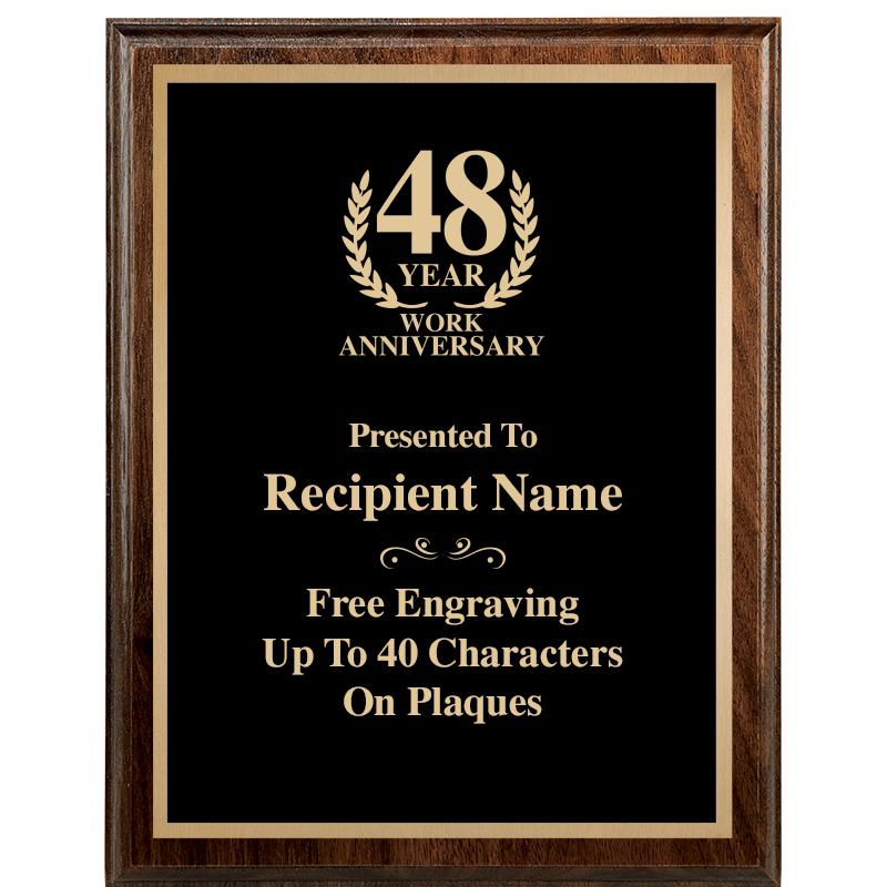 7"X9" WALNUT WOOD PLAQUE