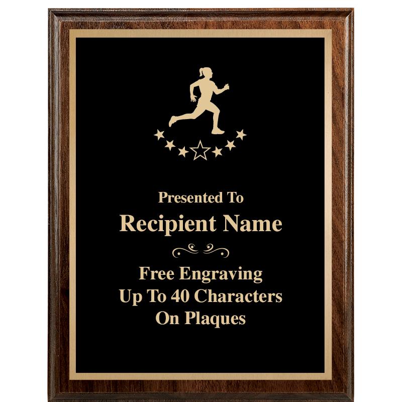 7"X9" WALNUT WOOD PLAQUE