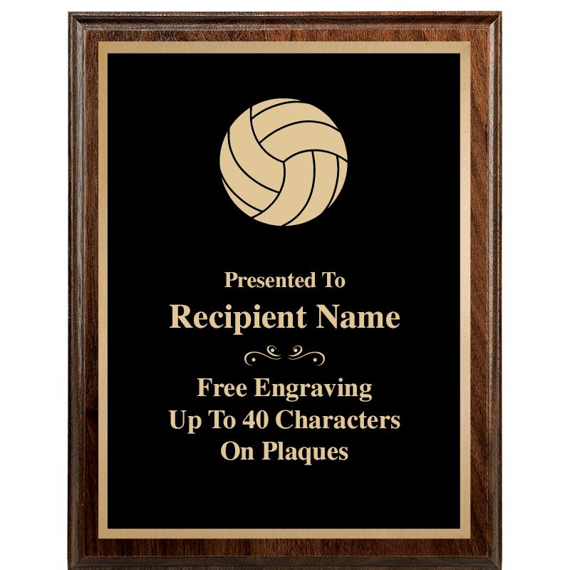 7"X9" WALNUT WOOD PLAQUE